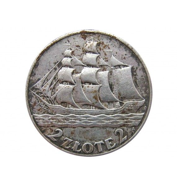 Польша 2 злотых 1936 г. (15 лет морскому порту Гдыня)
