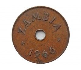Замбия 1 пенни 1966 г.