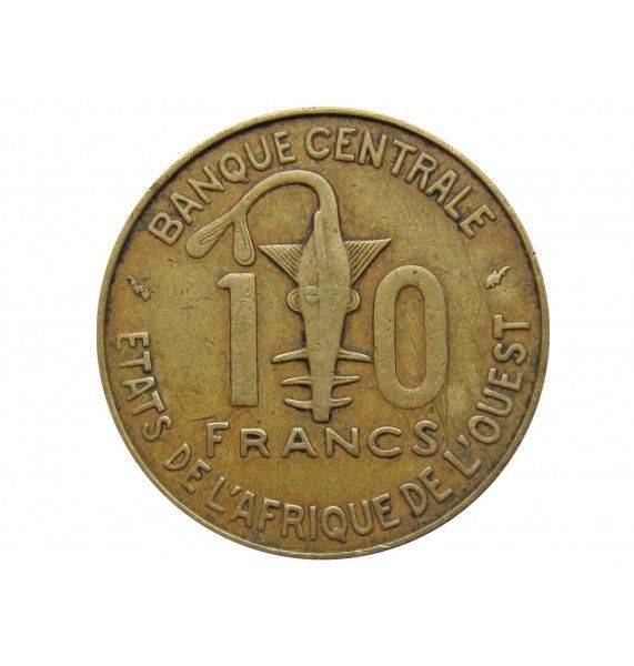 Западно-Африканские штаты 10 франков 1976 г.