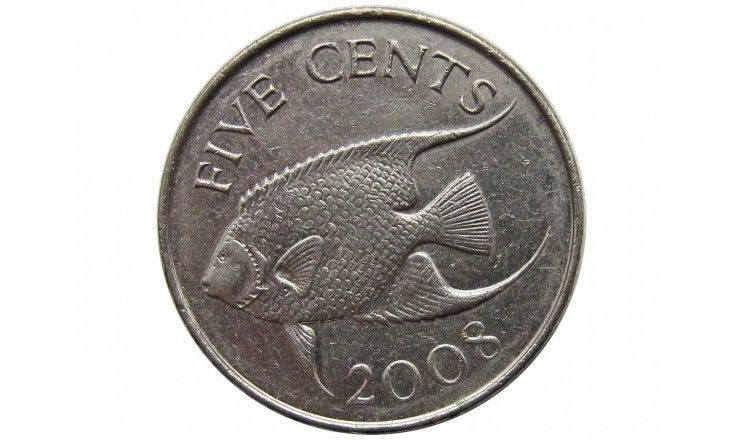 Бермудские о-ва 5 центов 2008 г.