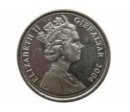 Гибралтар 10 пенсов 2004 г. (300 лет захвату Гибралтара)