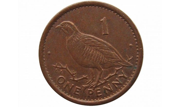 Гибралтар 1 пенни 1996 г. AA