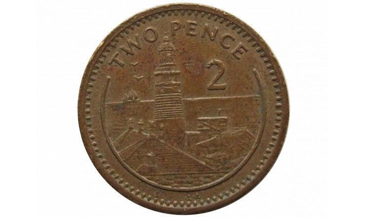 Гибралтар 2 пенса 1995 г. AA