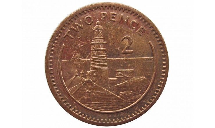 Гибралтар 2 пенса 1999 г. AA