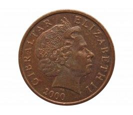 Гибралтар 2 пенса 2000 г. AA