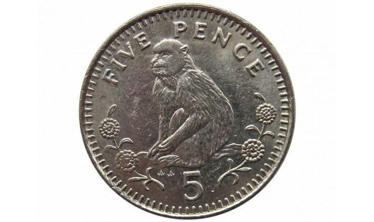 Гибралтар 5 пенсов 1988 г. AA