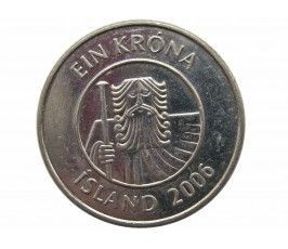 Исландия 1 крона 2006 г.
