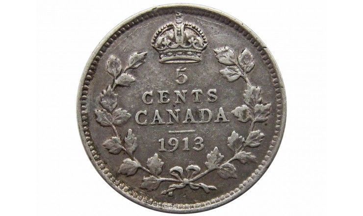 Канада 5 центов 1913 г.