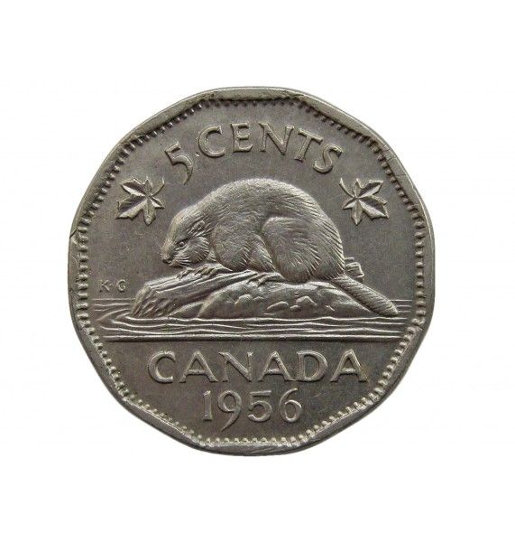 Канада 5 центов 1956 г.