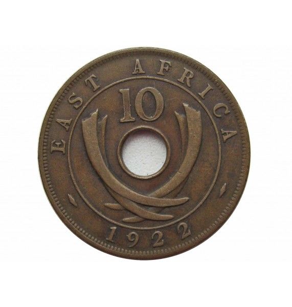 Британская Восточная Африка 10 центов 1922 г.