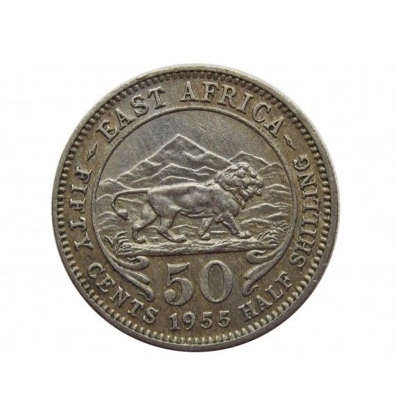 Британская Восточная Африка 50 центов 1955 г. KN
