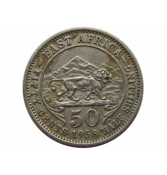 Британская Восточная Африка 50 центов 1958 г. H