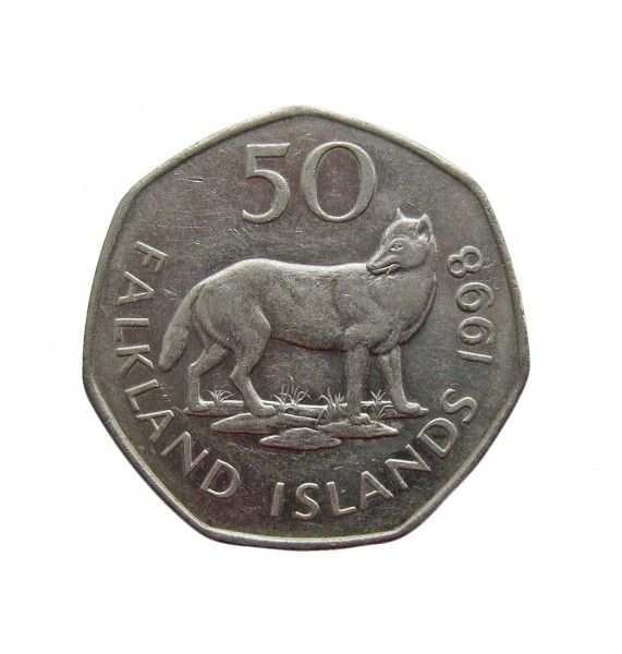 Фолклендские острова 50 пенсов 1998 г.