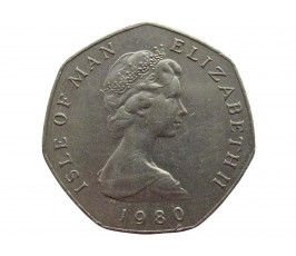 Остров Мэн 50 пенсов 1980 г. AB