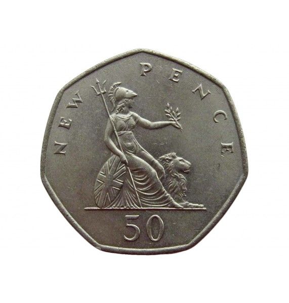 Великобритания 50 пенсов 1969 г.
