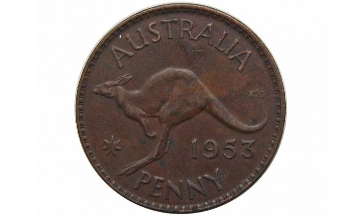 Австралия 1 пенни 1953 г. (m)