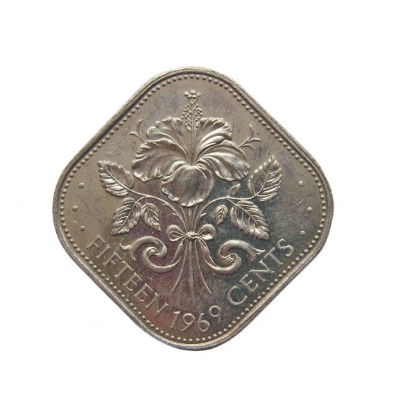 Багамы 15 центов 1969 г.