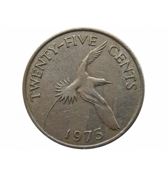 Бермудские о-ва 25 центов 1973 г.