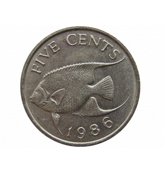 Бермудские о-ва 5 центов 1986 г.