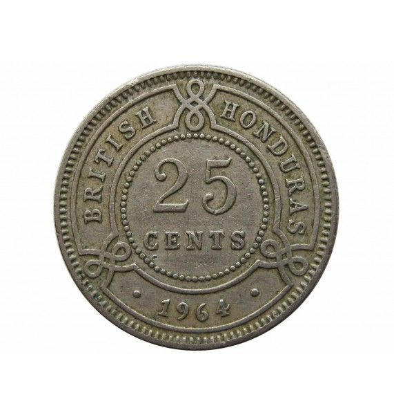 Британский Гондурас 25 центов 1964 г.