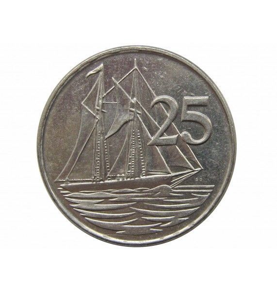 Каймановы острова 25 центов 1992 г.