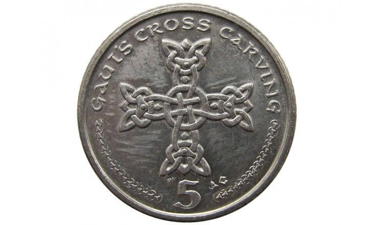 Остров Мэн 5 пенсов 2002 г. AC