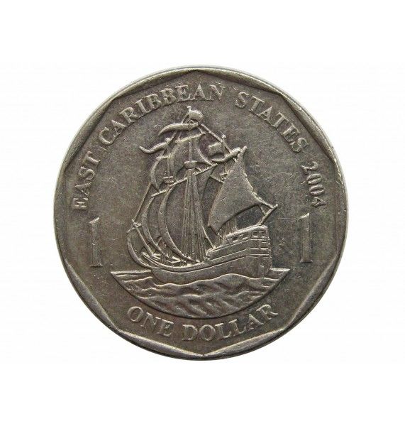 Восточно-Карибские штаты 1 доллар 2004 г.