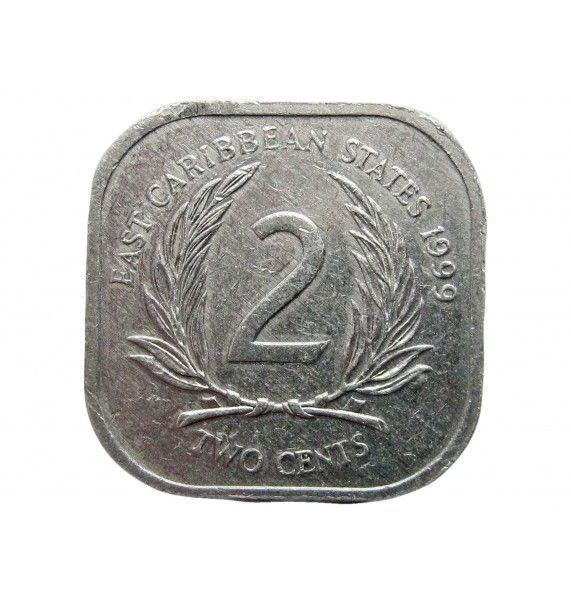 Восточно-Карибские штаты 2 цента 1999 г.