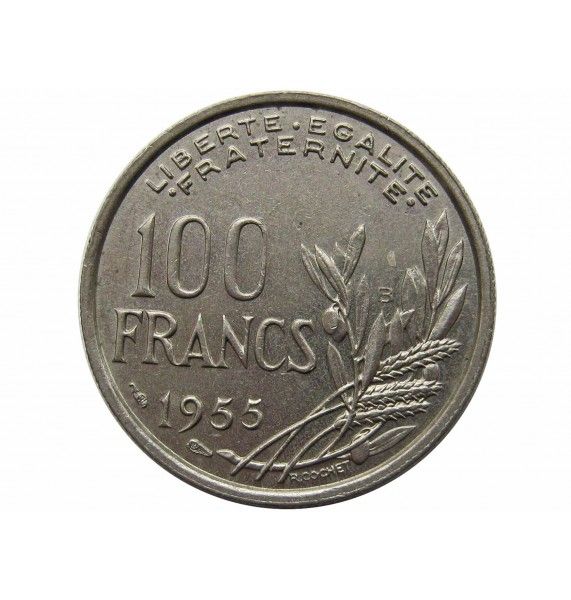 Франция 100 франков 1955 г. B