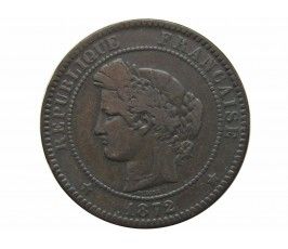 Франция 10 сантимов 1872 г. K