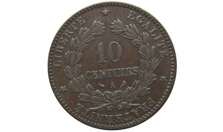 Франция 10 сантимов 1898 г. A