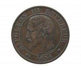 Франция 5 сантимов 1856 г. BB