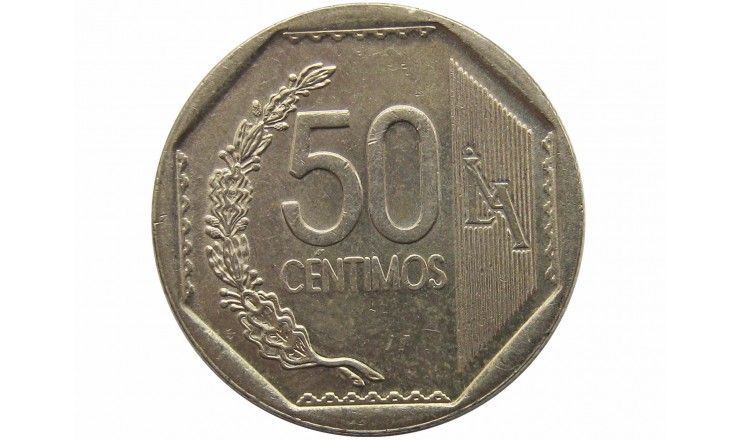 Перу 50 сентимо 2009 г.