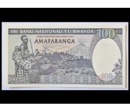 Руанда 100 франков 1989 г.