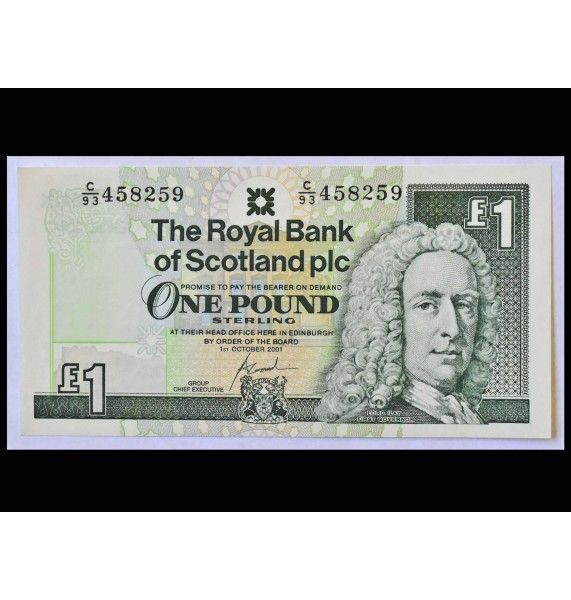 Шотландия 1 фунт 2001 г.