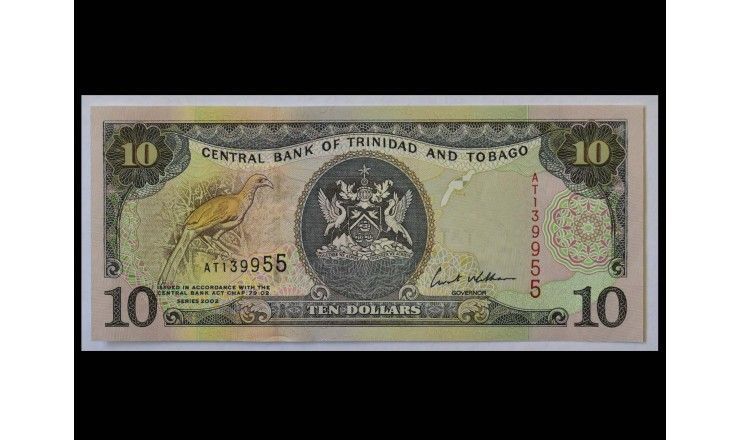 Тринидад и Тобаго 10 доллар 2002 г.