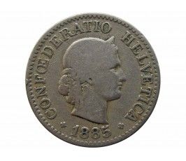 Швейцария 10 раппен 1885 г.
