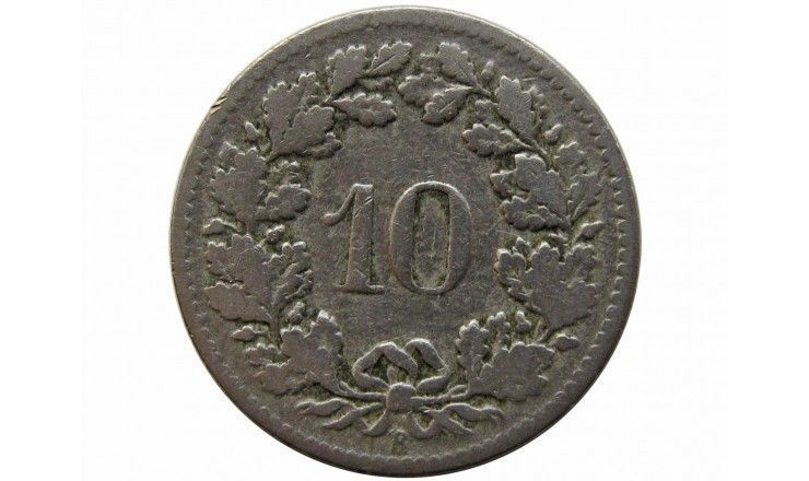 Швейцария 10 раппен 1895 г.