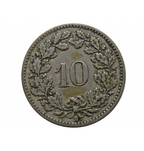 Швейцария 10 раппен 1902 г.