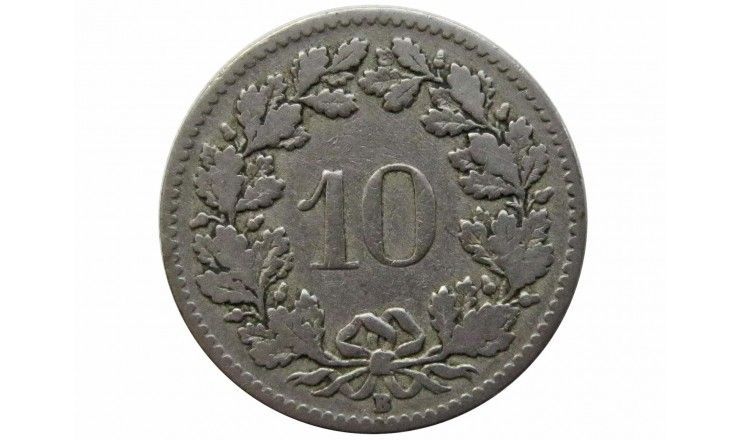 Швейцария 10 раппен 1907 г.