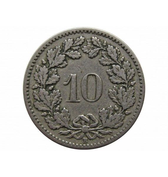 Швейцария 10 раппен 1908 г.