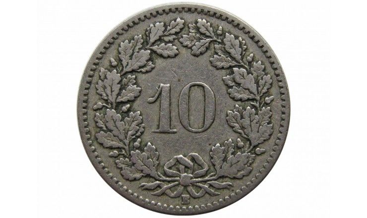 Швейцария 10 раппен 1908 г.