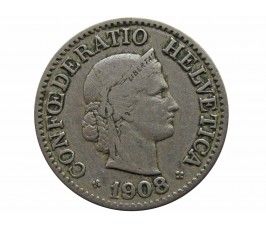 Швейцария 10 раппен 1908 г.