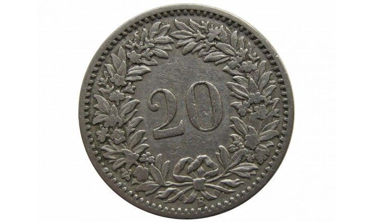 Швейцария 20 раппен 1883 г.