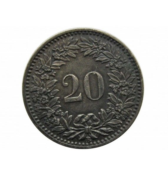 Швейцария 20 раппен 1926 г.