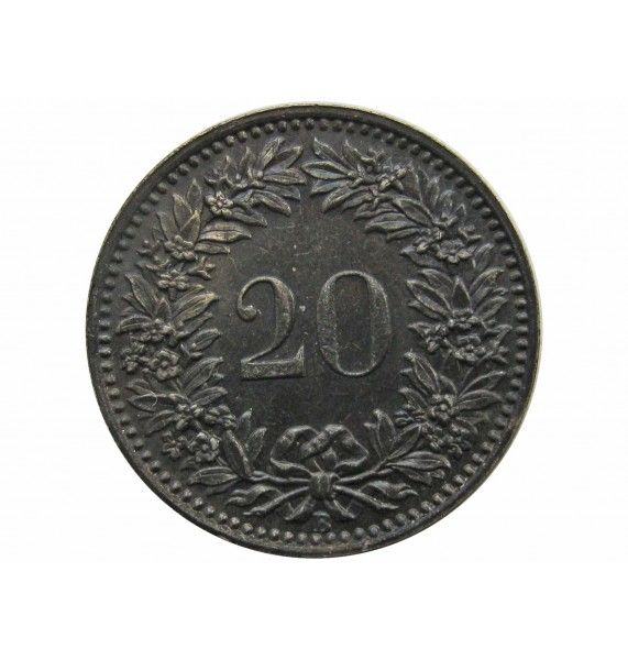 Швейцария 20 раппен 1934 г.