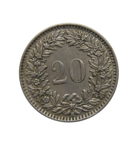 Швейцария 20 раппен 1939 г.