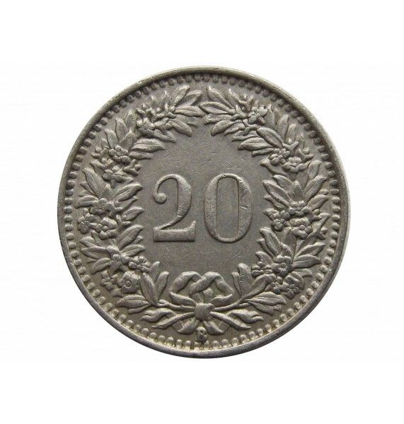 Швейцария 20 раппен 1939 г.