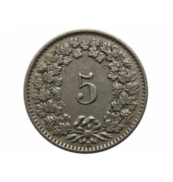 Швейцария 5 раппен 1929 г.