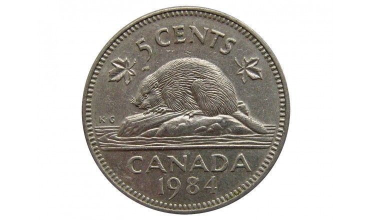 Канада 5 центов 1984 г.